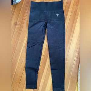 Gymshark Adapt Fleck Seamless Leggings Black size small, only worn once